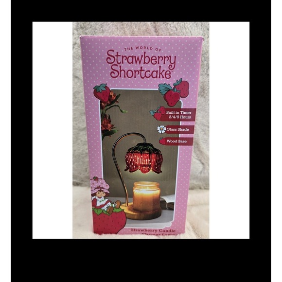 Strawberry Shortcake Candle Warmer Lamp Glass Shade Wax Melt Burner Timer NIB - Picture 6 of 8
